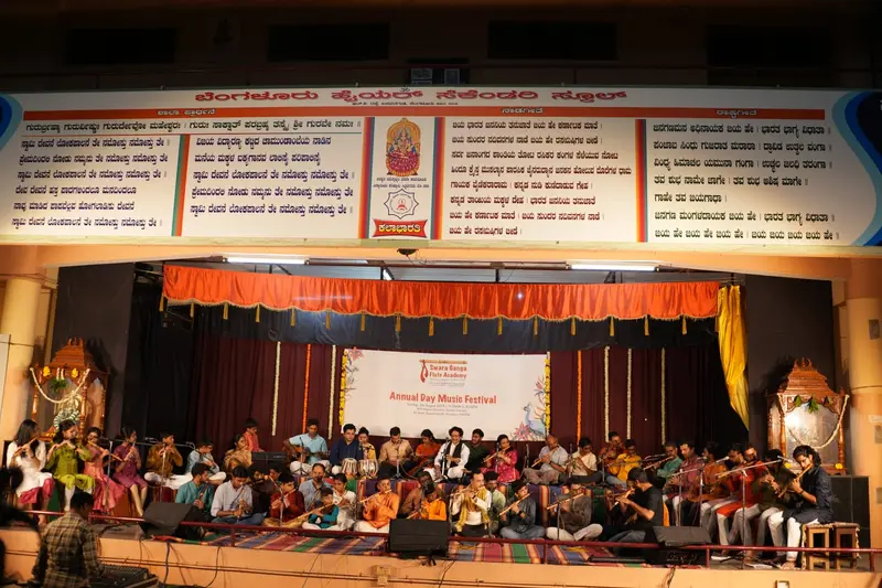 Prakash Hegde performing on stage